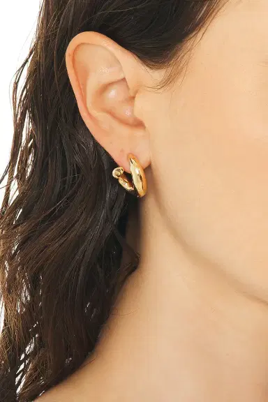 Bottega Veneta Small Sardine Earrings | Thumbnail 2 Bottega Veneta Small Sardine Earrings | Thumbnail 2