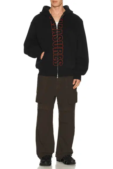 Pleasures Impact Zip Hoodie | Thumbnail 5 Pleasures Impact Zip Hoodie | Thumbnail 5