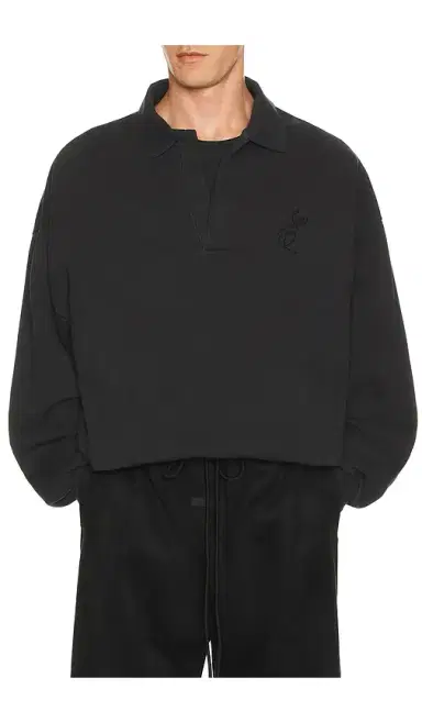 Fear of God Essentials Classic Polo Sweatshirt | Thumbnail 2