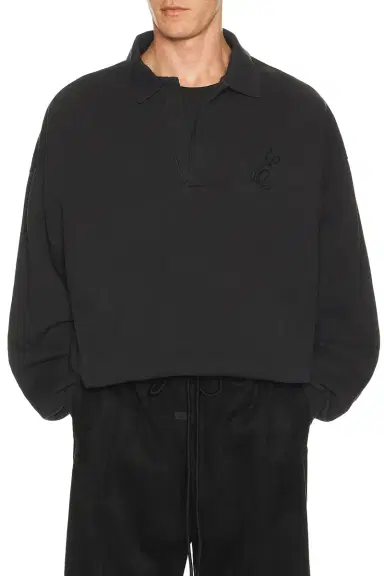Fear of God Essentials Classic Polo Sweatshirt | Thumbnail 4