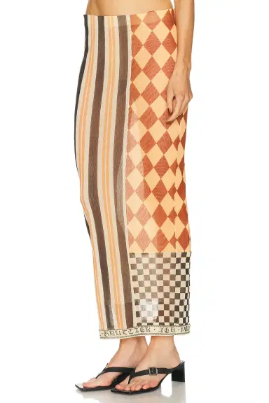 Jean Paul Gaultier Mesh Patchwork Long Skirt | Thumbnail 3 Jean Paul Gaultier Mesh Patchwork Long Skirt | Thumbnail 3