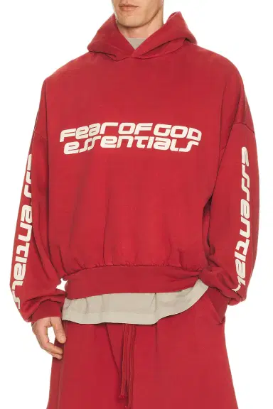Fear of God ESSENTIALS Cropped Relaxed Hoodie | Thumbnail 3