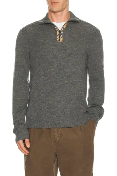 Burberry Cameron Quarter Zip Sweater | Thumbnail 1 Burberry Cameron Quarter Zip Sweater | Thumbnail 1