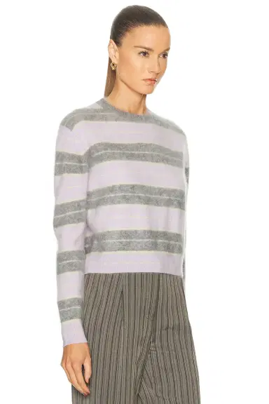 Guest In Residence Grizzly Stripe Crewneck Sweater | Thumbnail 2