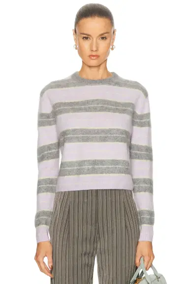 Guest In Residence Grizzly Stripe Crewneck Sweater | Thumbnail 1
