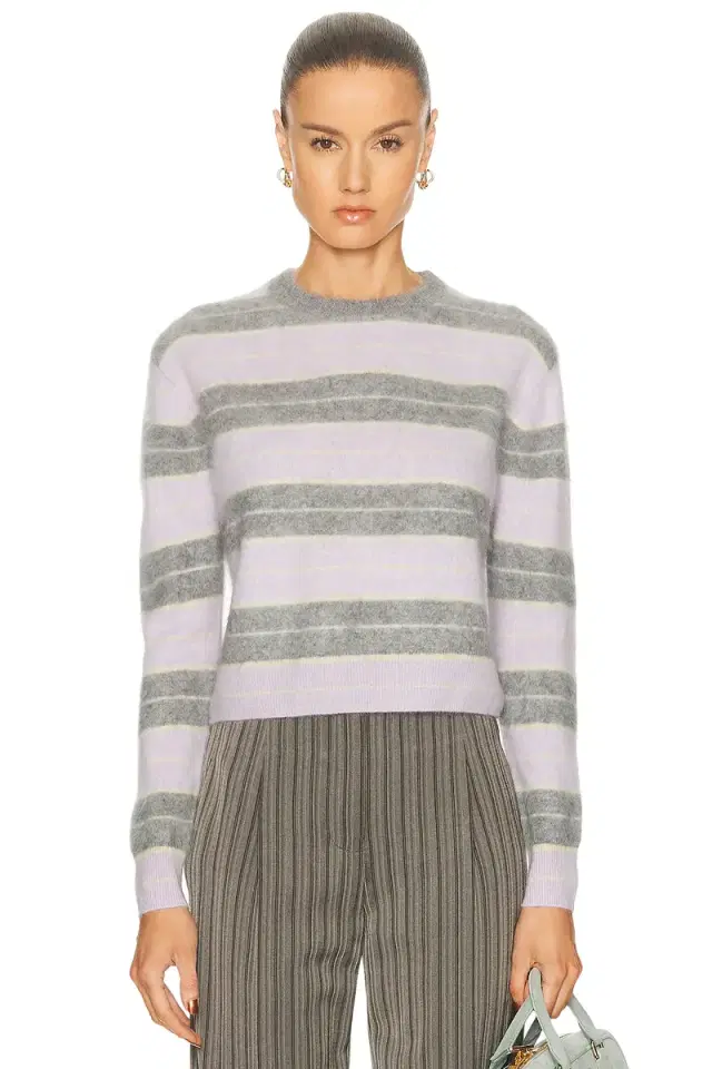 Guest In Residence Grizzly Stripe Crewneck Sweater