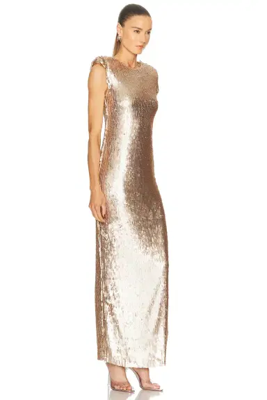 SEV V-Back Sculpted Sequin Dress | Thumbnail 2