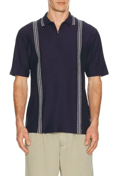Palmes Panel Zip Polo | Thumbnail 3