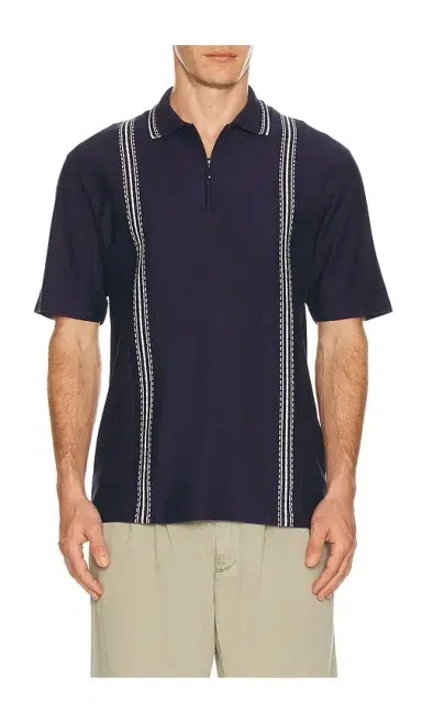 Palmes Panel Zip Polo | Thumbnail 1