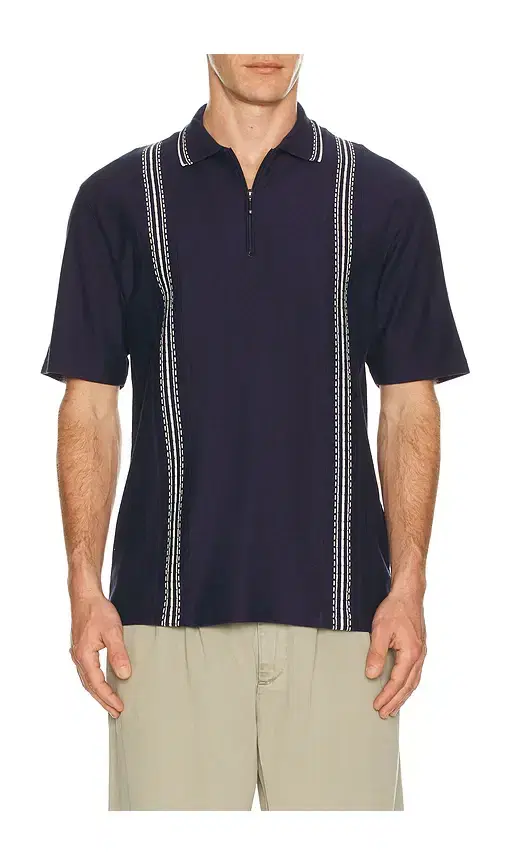 Palmes Panel Zip Polo