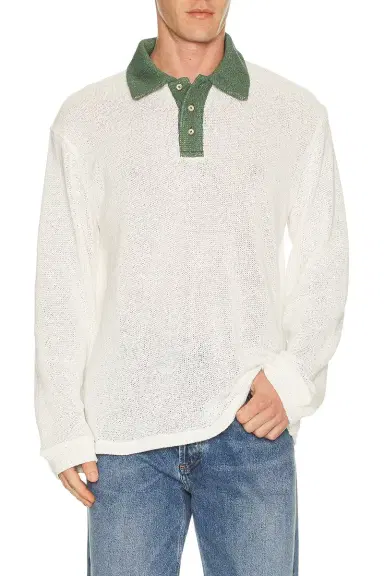 Palmes Knitted Rugby Shirt | Thumbnail 3
