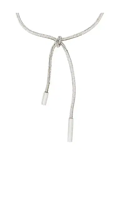AREA Crystal Knot Necklace | Thumbnail 2 AREA Crystal Knot Necklace | Thumbnail 2