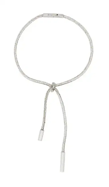 AREA Crystal Knot Necklace | Thumbnail 1 AREA Crystal Knot Necklace | Thumbnail 1