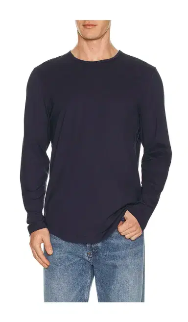Cuts Ao Long Sleeve Curve Hem Tee | Thumbnail 1