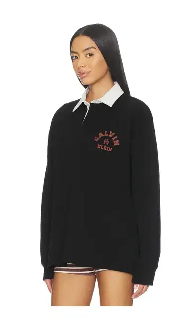 Calvin Klein Compact Rugby Long Sleeve Polo | Thumbnail 2 Calvin Klein Compact Rugby Long Sleeve Polo | Thumbnail 2