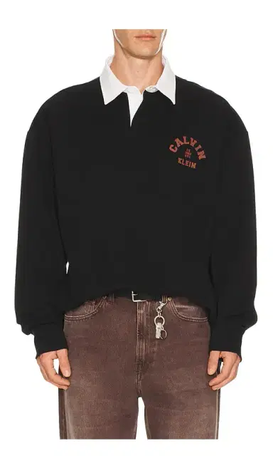 Calvin Klein Compact Rugby Long Sleeve Polo | Thumbnail 3 Calvin Klein Compact Rugby Long Sleeve Polo | Thumbnail 3