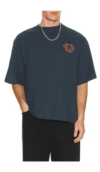 True Religion Thumbs Up Boxy Tee | Thumbnail 2 True Religion Thumbs Up Boxy Tee | Thumbnail 2