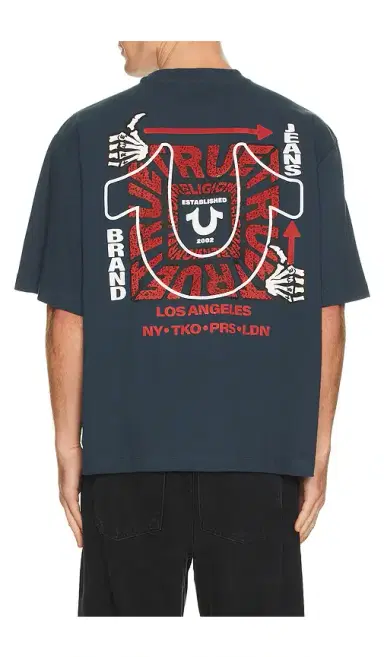 True Religion Thumbs Up Boxy Tee | Thumbnail 1 True Religion Thumbs Up Boxy Tee | Thumbnail 1