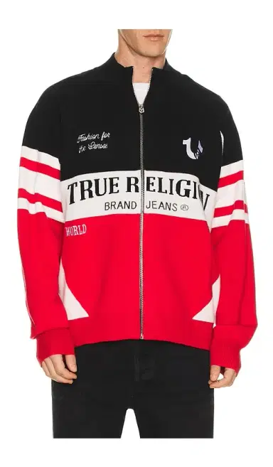 True Religion Racing Raglan Zip Sweater | Thumbnail 1 True Religion Racing Raglan Zip Sweater | Thumbnail 1