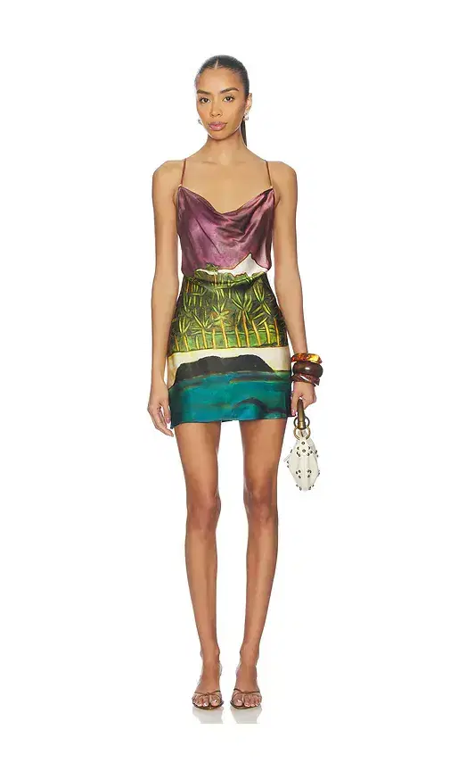 La Sierra Silk Mini Dress