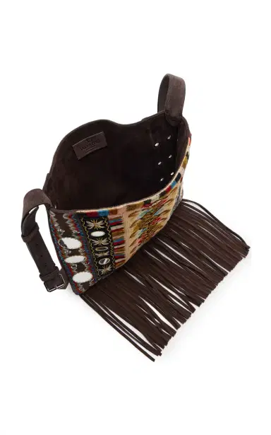 Valentino Garavani Embellished Fringed Crossbody Bag | Thumbnail 4