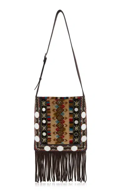 Valentino Garavani Embellished Fringed Crossbody Bag | Thumbnail 5