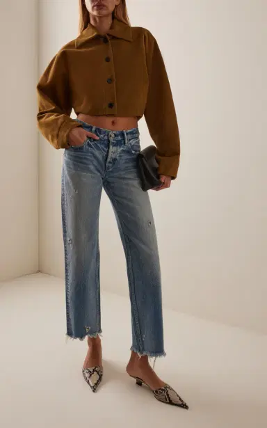Moussy Vintage Mattapan Rigid Low-Rise Straight-Leg Jeans | Thumbnail 2