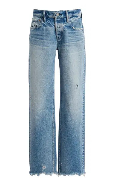 Moussy Vintage Mattapan Rigid Low-Rise Straight-Leg Jeans | Thumbnail 6