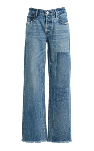 Moussy Vintage Woodville Rigid Low-Rise Straight-Leg Jeans | Thumbnail 7