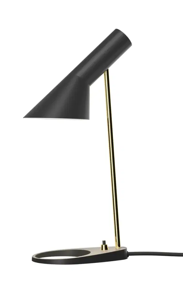 AJ Mini Table Brass Lamp - Black