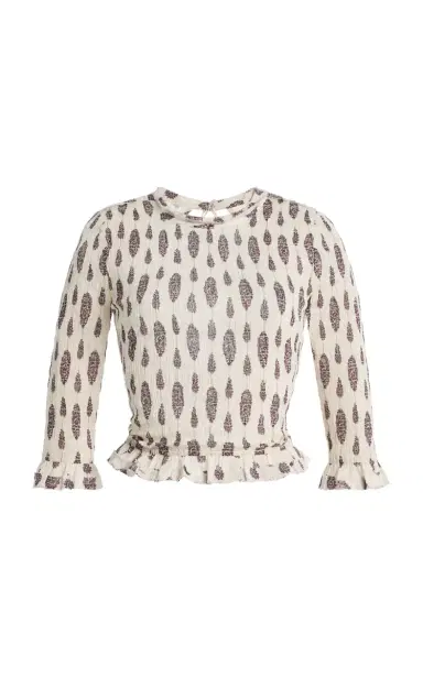 Isabel Marant Arie Printed Cotton Top | Thumbnail 5