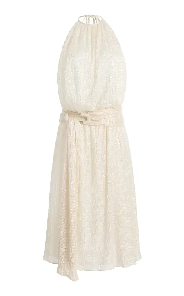 Exclusive Lume Jacquard Midi Dress