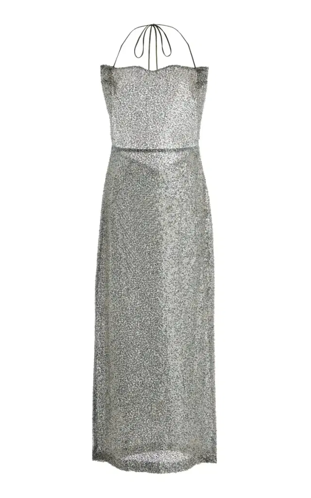 Anissa Sequined Midi Dress