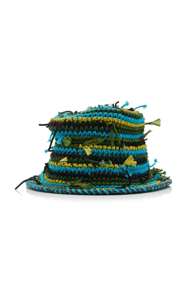 STAUD Meyers Crocheted Cotton Bucket Hat
