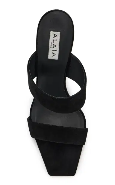 Alaïa Suede Wedge Mules | Thumbnail 3 Alaïa Suede Wedge Mules | Thumbnail 3