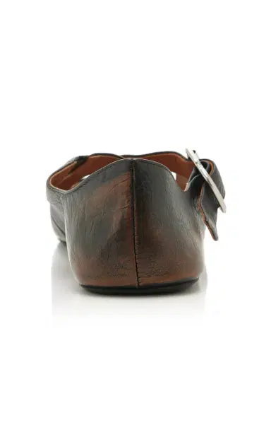 Alaïa Criss Cross Leather Ballet Flats | Thumbnail 4
