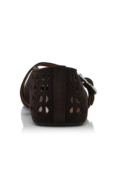 Alaïa Perforated Suede Mary Jane Flats | Thumbnail 5 Alaïa Perforated Suede Mary Jane Flats | Thumbnail 5