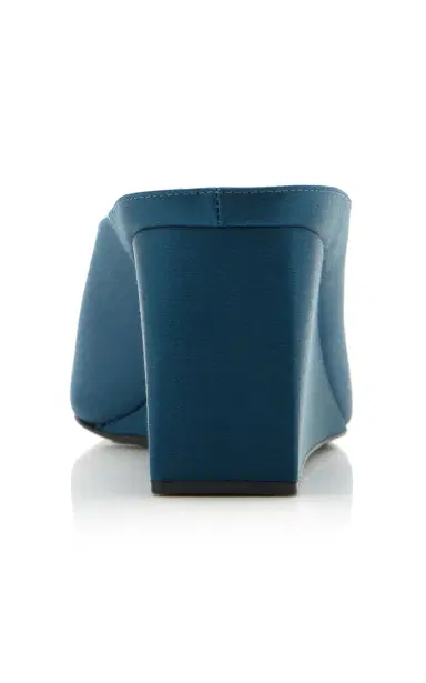 Alaïa Cube Satin Wedge Mules 75 | Thumbnail 4 Alaïa Cube Satin Wedge Mules 75 | Thumbnail 4