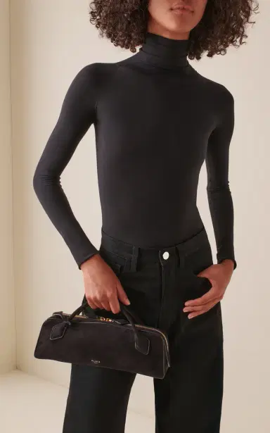 Alaïa Le Teckel Suede Clutch | Thumbnail 2
