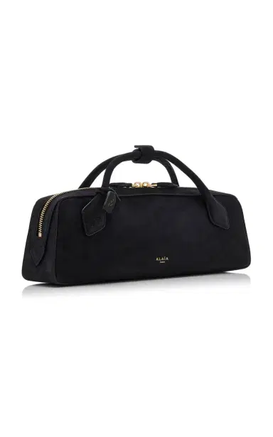 Alaïa Le Teckel Suede Clutch | Thumbnail 3