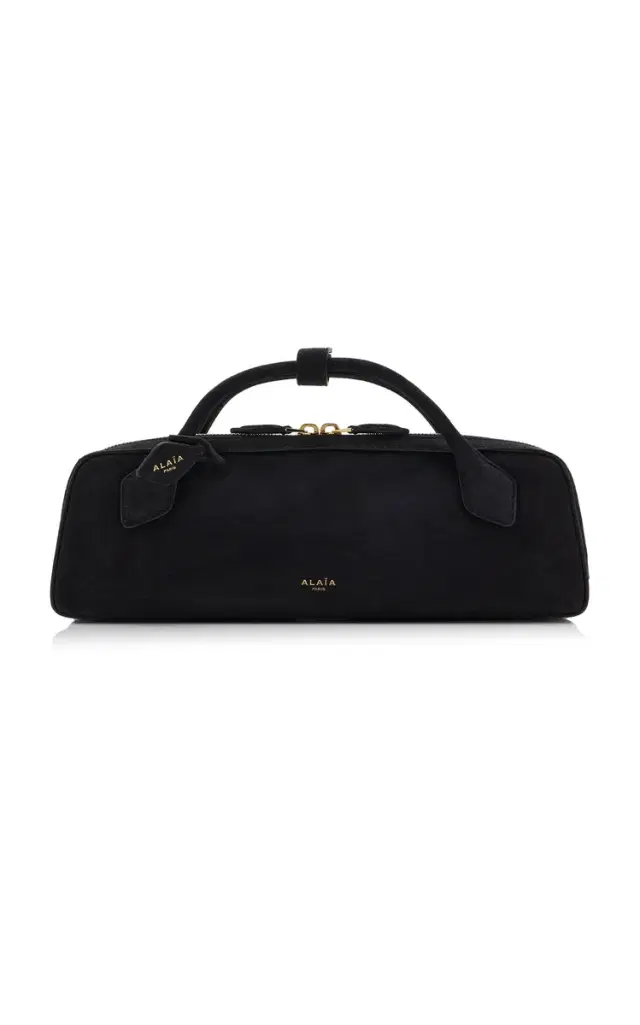 ALAÏA Le Teckel Suede Clutch