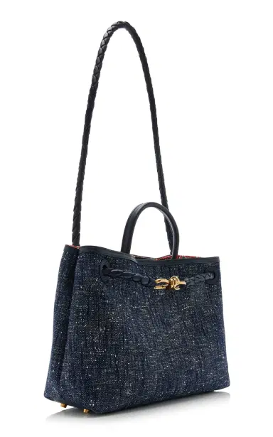 Bottega Veneta Medium Andiamo Denim-Boucle Shoulder Bag | Thumbnail 2 Bottega Veneta Medium Andiamo Denim-Boucle Shoulder Bag | Thumbnail 2
