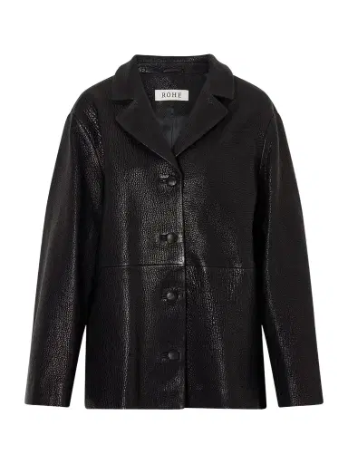 RÓHE Paneled Textured-leather Jacket | Thumbnail 1 RÓHE Paneled Textured-leather Jacket | Thumbnail 1