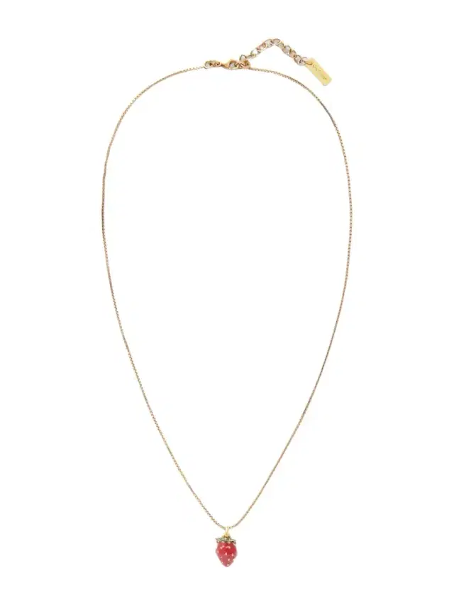 tone And Enamel Necklace