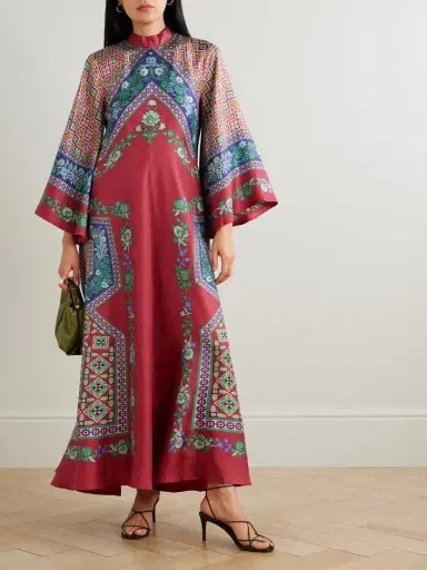 La DoubleJ Magnifico Printed Silk Maxi Dress | Thumbnail 2 La DoubleJ Magnifico Printed Silk Maxi Dress | Thumbnail 2