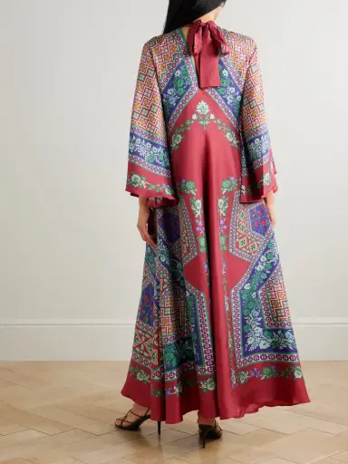 La DoubleJ Magnifico Printed Silk Maxi Dress | Thumbnail 3 La DoubleJ Magnifico Printed Silk Maxi Dress | Thumbnail 3
