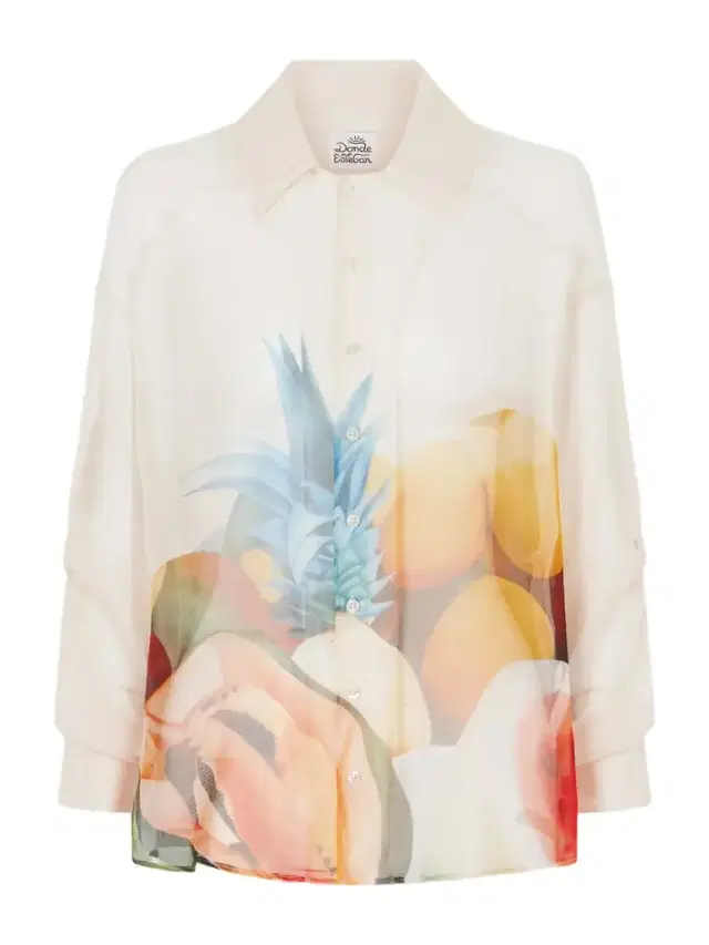 Salpicon Printed Silk-chiffon Shirt