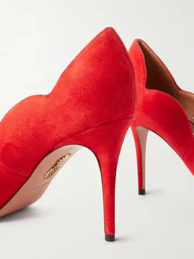 Aquazzura Petal 85 Suede Pumps | Thumbnail 5