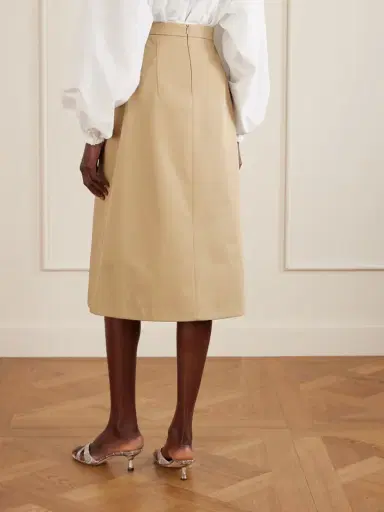 Patou Cotton-twill Midi Skirt | Thumbnail 4 Patou Cotton-twill Midi Skirt | Thumbnail 4