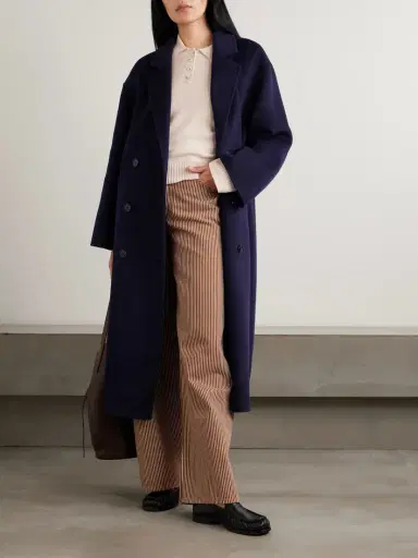 Loulou de Saison Borneo Double-breasted Wool And Cashmere-blend Coat | Thumbnail 2 Loulou de Saison Borneo Double-breasted Wool And Cashmere-blend Coat | Thumbnail 2
